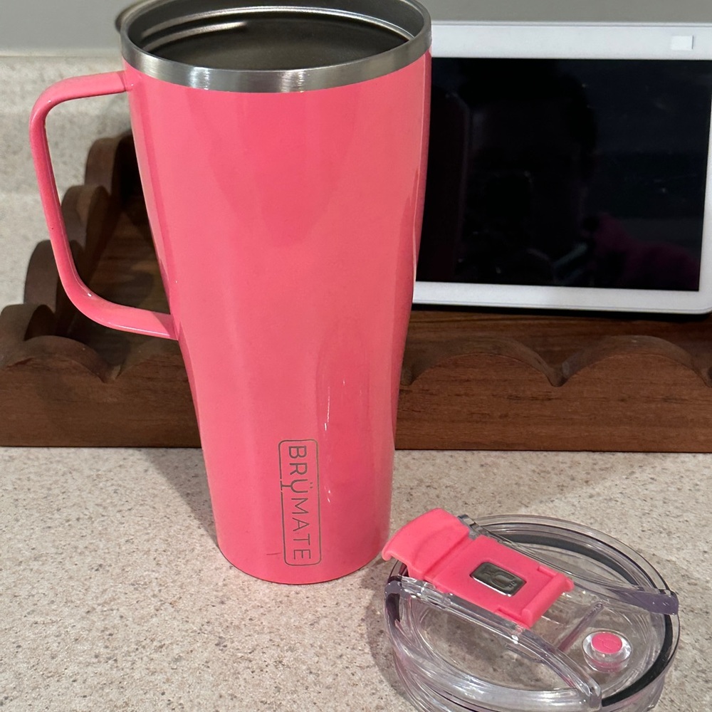 Brumate Pink Travel Mug with Lid